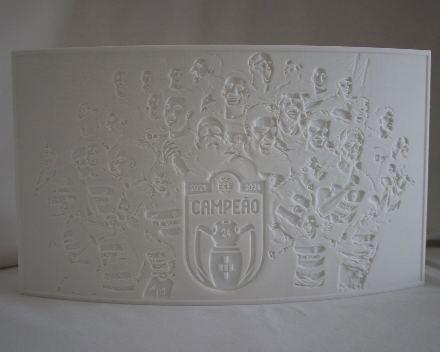 Table lamp with personalized photo