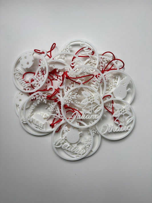 Personalized Christmas Name Ornaments
